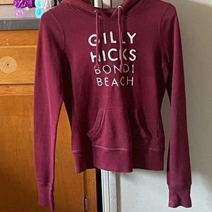 Burgundy hoodie